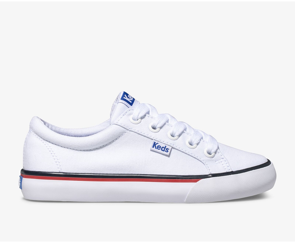 Zapatillas Keds Niños Blancas - Jump Kick Lona - 825-XLINSD